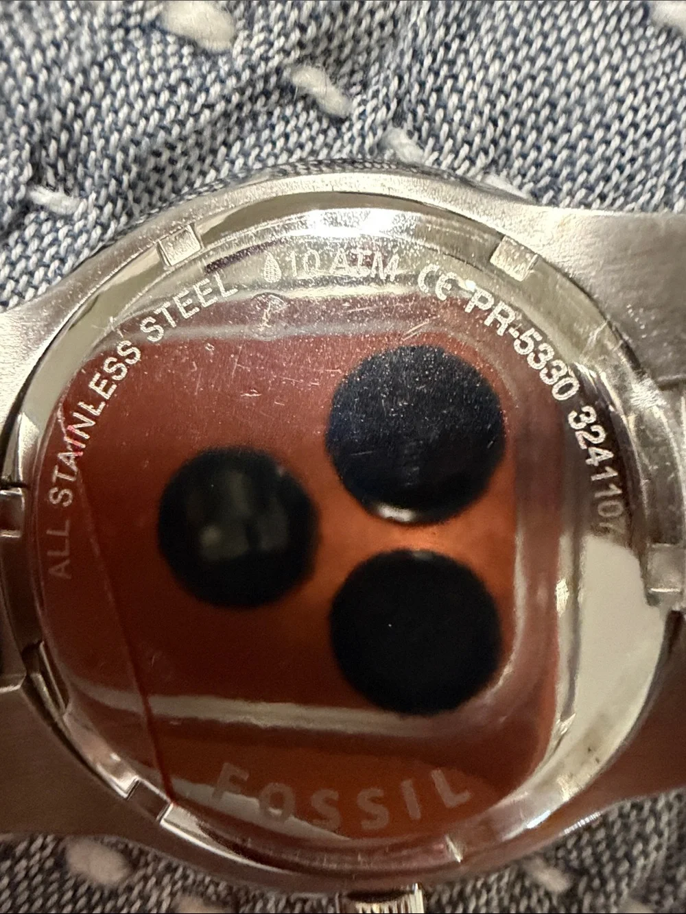 NWT Fossil Union Pacific Silver Stainless Steel Men’s Watch